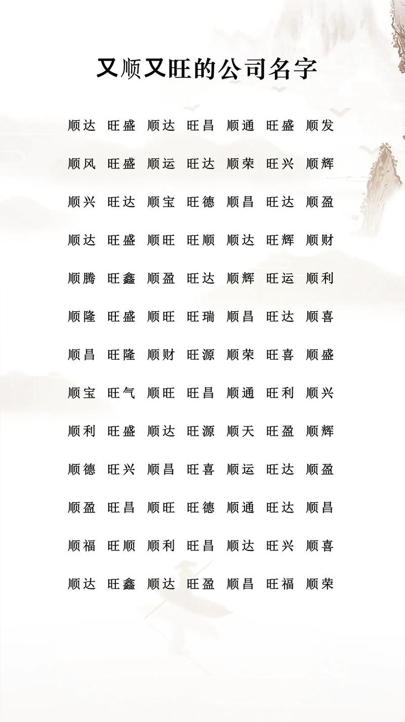 有没有又顺又旺的起名字公司推荐？