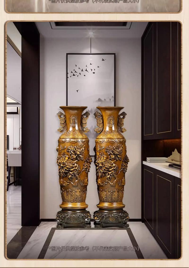 客厅财位适合摆放落地花瓶吗？