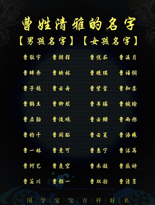 曹姓女孩起名时有没有什么特别有创意的名字推荐？