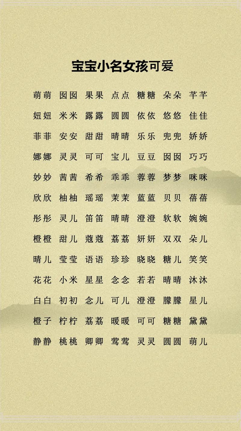 狗年9月出生的女宝乳名是什么？有没有什么适合狗年女孩的小名推荐呢？