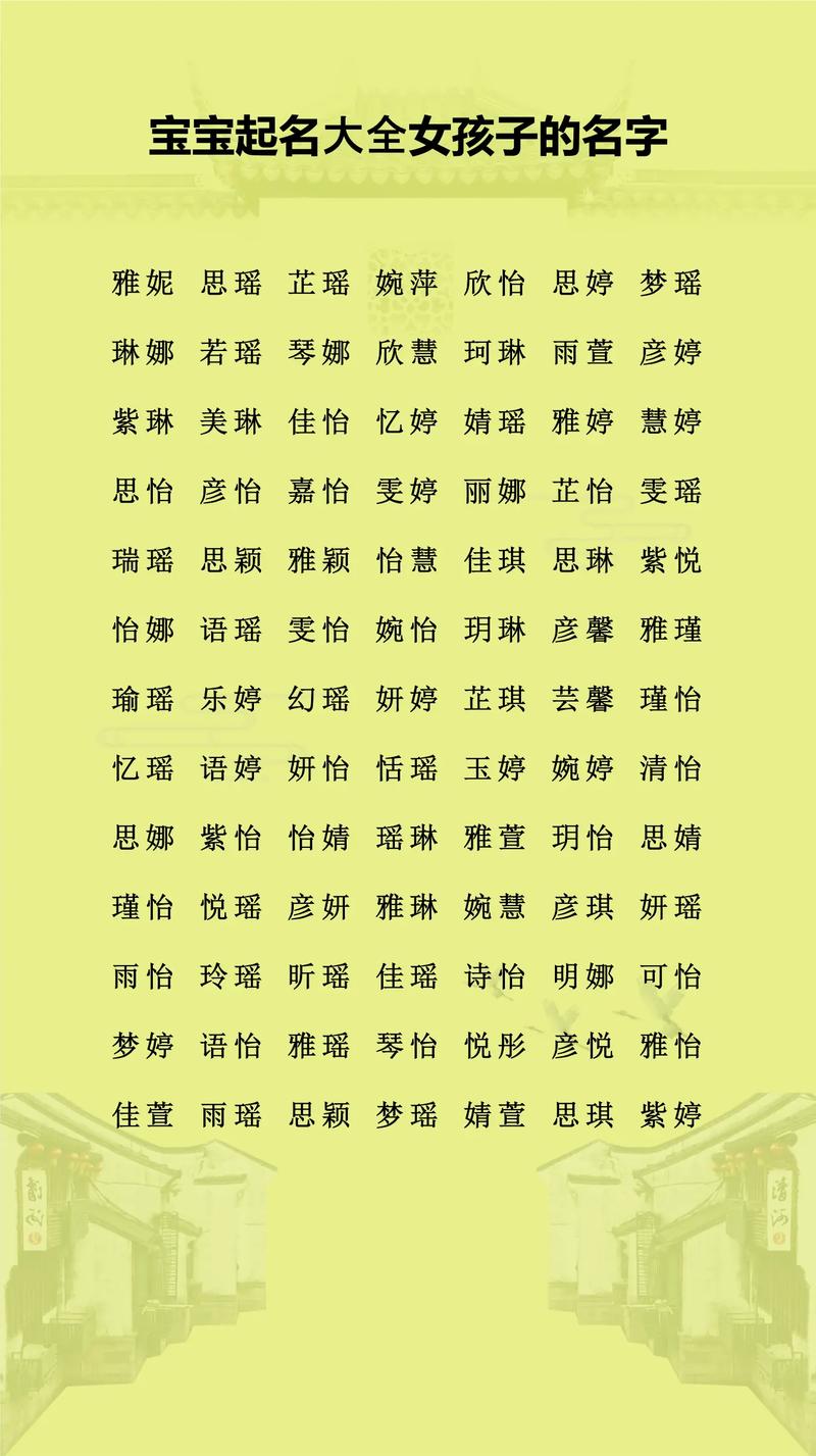 姓苏的女孩取个什么名字既可爱又好听呢？