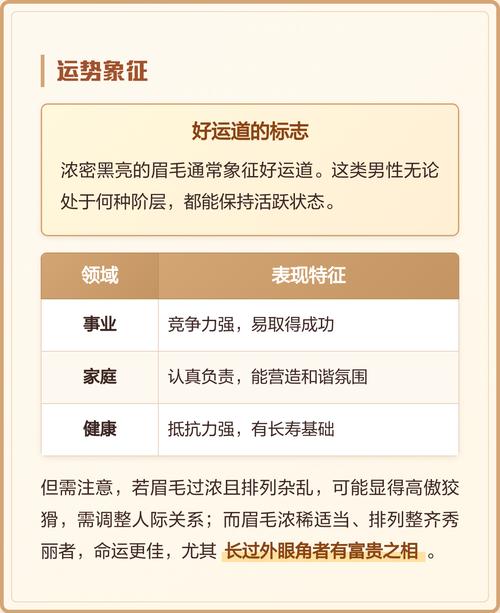 眉毛浓密或杂乱的男人运势会怎样？