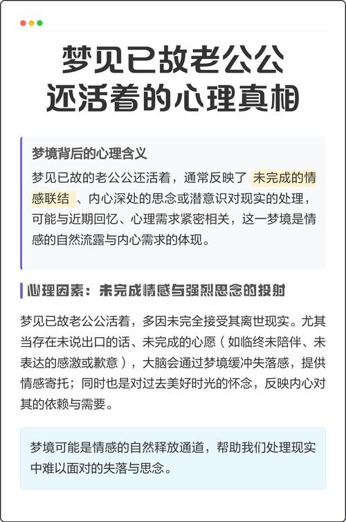 梦见已故爷爷似乎还活着，这梦境有何特殊含义？