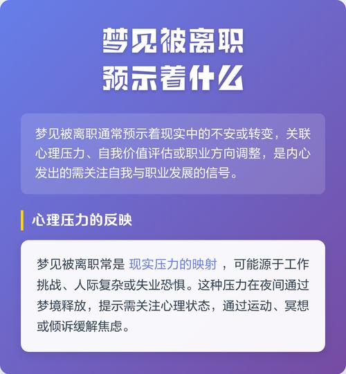 梦见自己辞职预示着什么？是预示着即将离职吗？