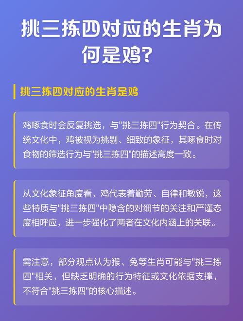 挑三拣四的动物是哪个生肖呢？