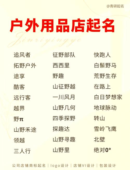 户外名字大全个人（户外名称大全）有哪些推荐？