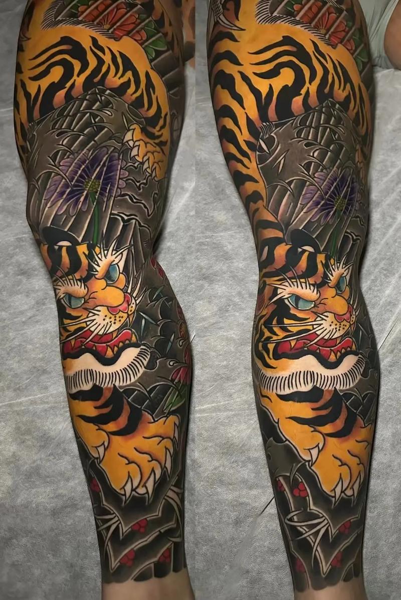 属鸡的人可以纹老虎图案吗？纹腿适合纹什么图案？