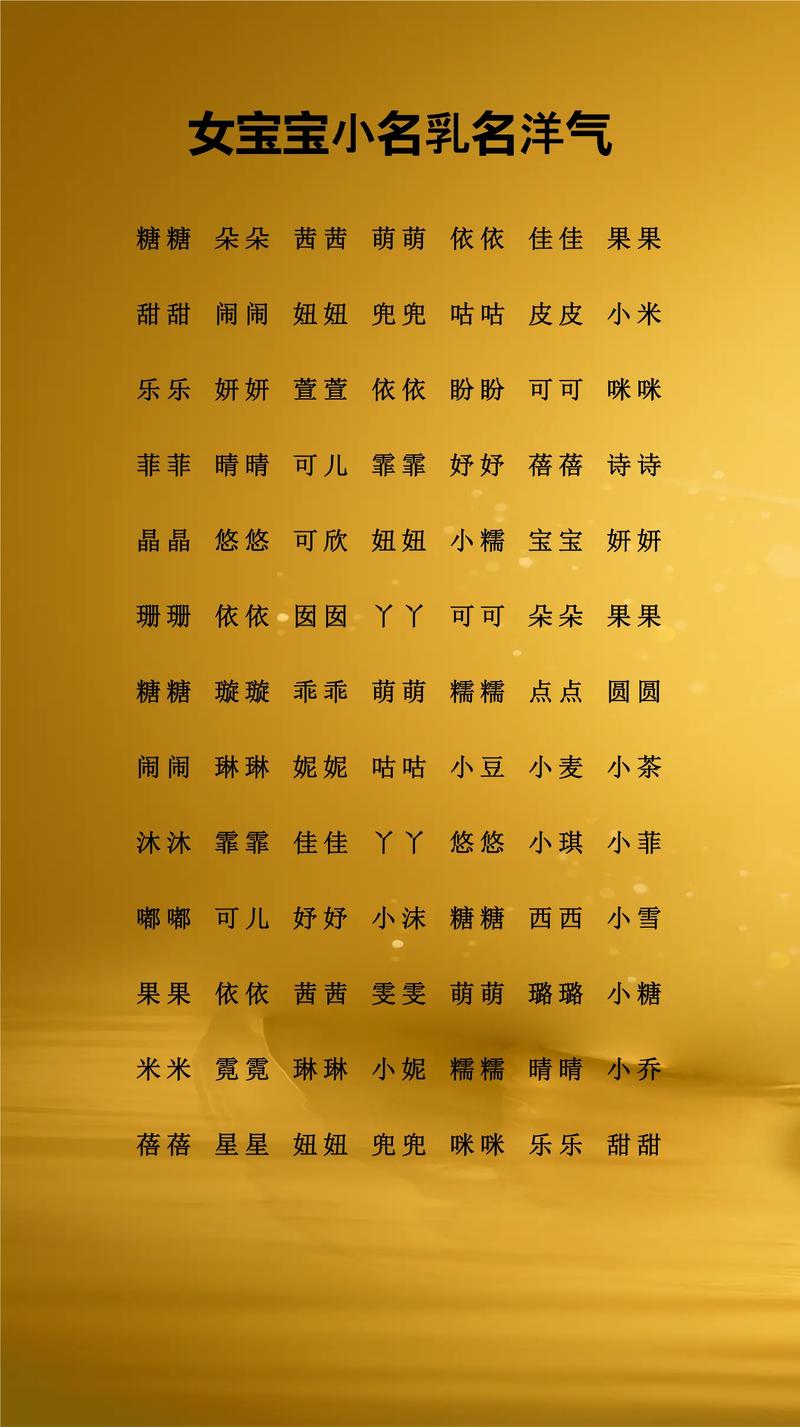 有哪些好听的两个字奶妈名字可以取？