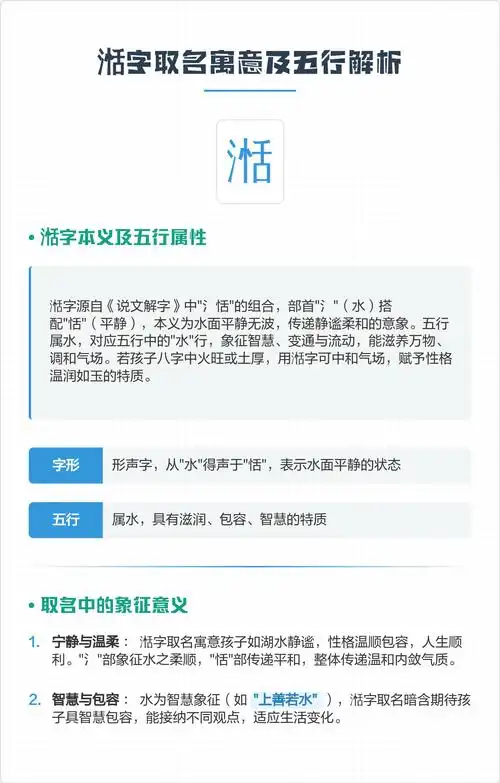 湉字五行属什么其取名寓意及含义是什么？