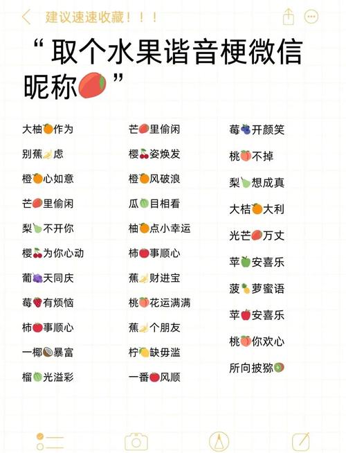 有没有好听又有个性的水果群名字推荐？
