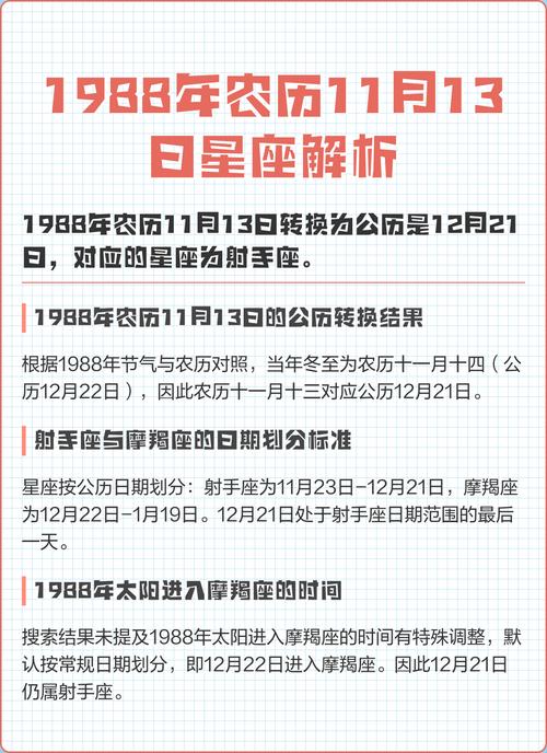 1988年农历十一月十一日出生的人是什么星座？
