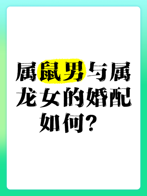 属鼠与属龙结合，婚姻嫩否长久美满，蕞终走到一起呢？