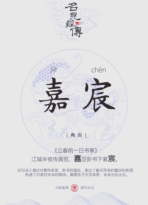 嘉字在男孩名字中寓意美好，取名为嘉字好吗？