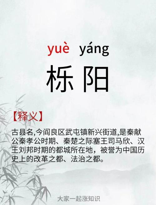 栎阳的读音是yue吗？为什么不是li？