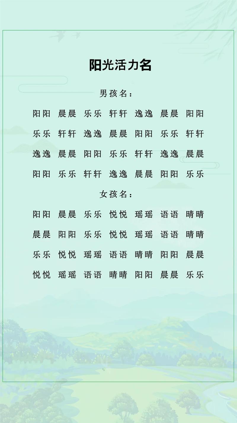 寓意希望的男孩名字有哪些？