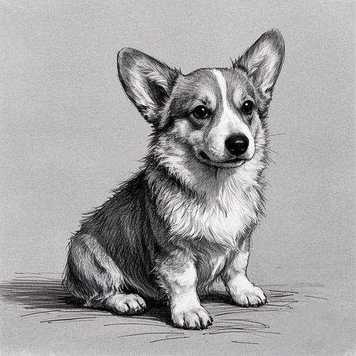 素描狗年吉祥物（素描作品欣赏）是哪位艺术家创作的？