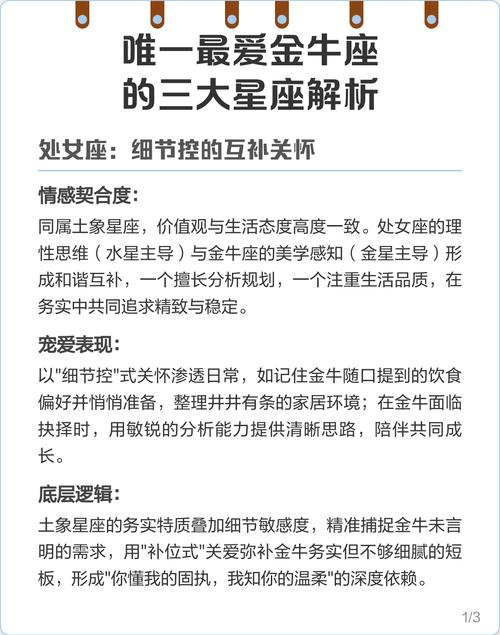 哪个星座最宠爱金牛座？最爱的三个星座是哪些？