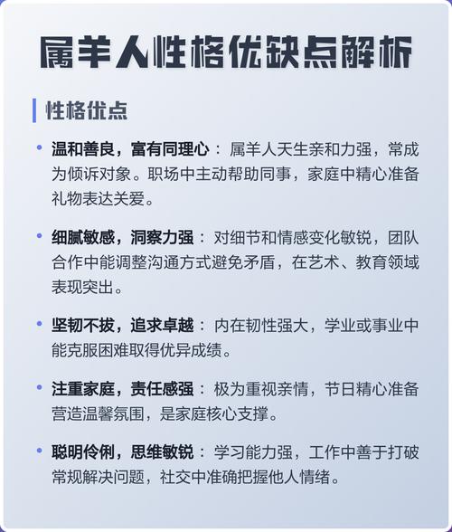 属羊人的性格特点和优缺点具体是怎样的？