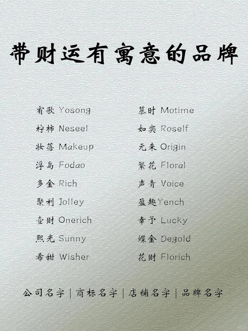 这款有寓意的产品品牌名字叫什么？
