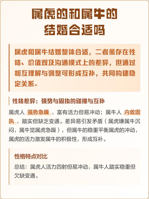 生肖虎和生肖牛的婚姻配对怎么样？有没有什么特别的注意事项？