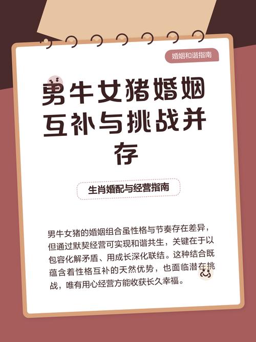 男属猪女属牛的婚姻配对是否适宜？