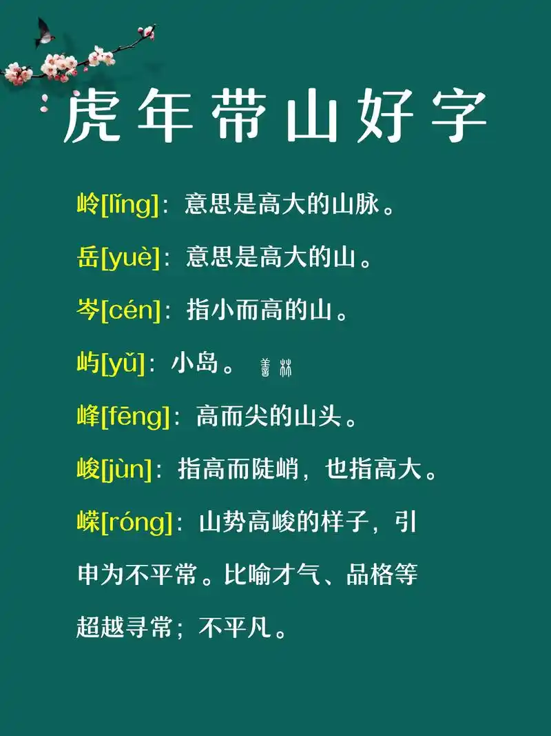 有没有带山字旁寓意好的名字推荐，适合虎年女孩，吉利又好听？