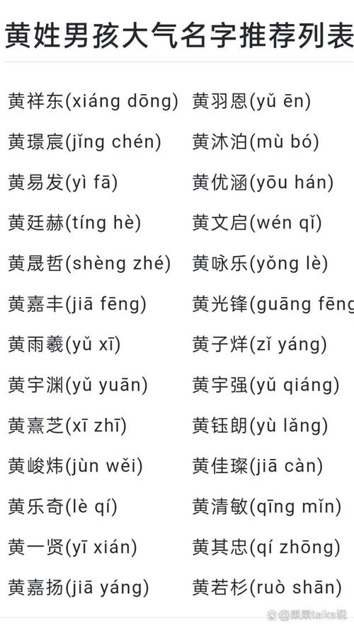 有没有好听又稀少的男孩名字，姓黄，前一个字带金，第二个字带土？