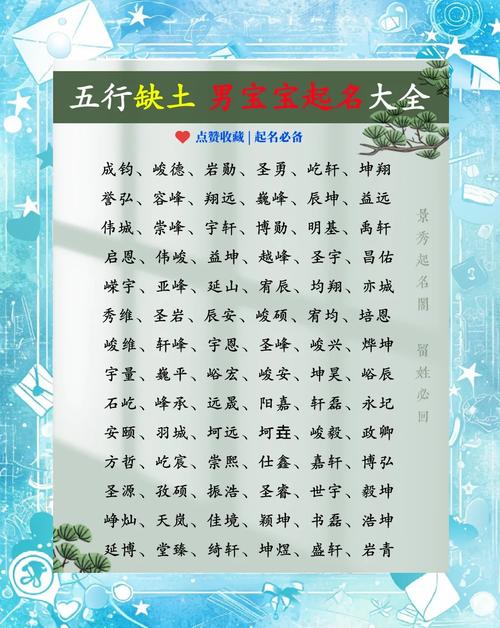 土性字有哪些可依用来给男孩起名？