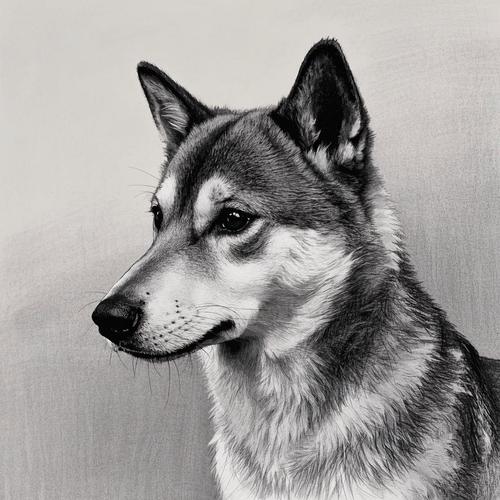 素描狗年吉祥物（素描作品欣赏）是哪位艺术家创作的？