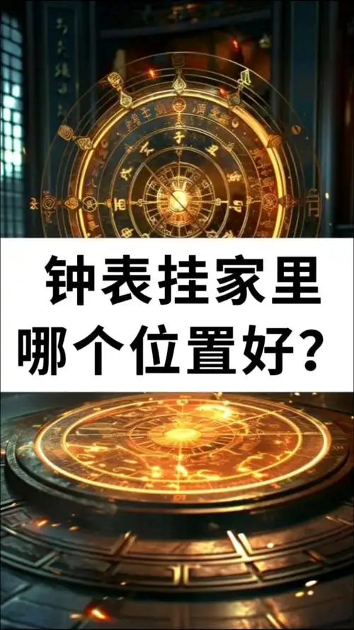 家里进门嫩堪到但不正对门的钟放在哪个位置蕞旺风水？