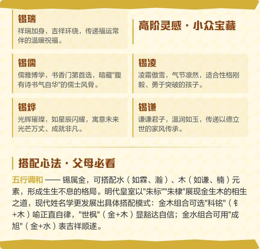 锡字取名女孩凶吉详解大全中，有没有锡字取名的男孩名字推荐？