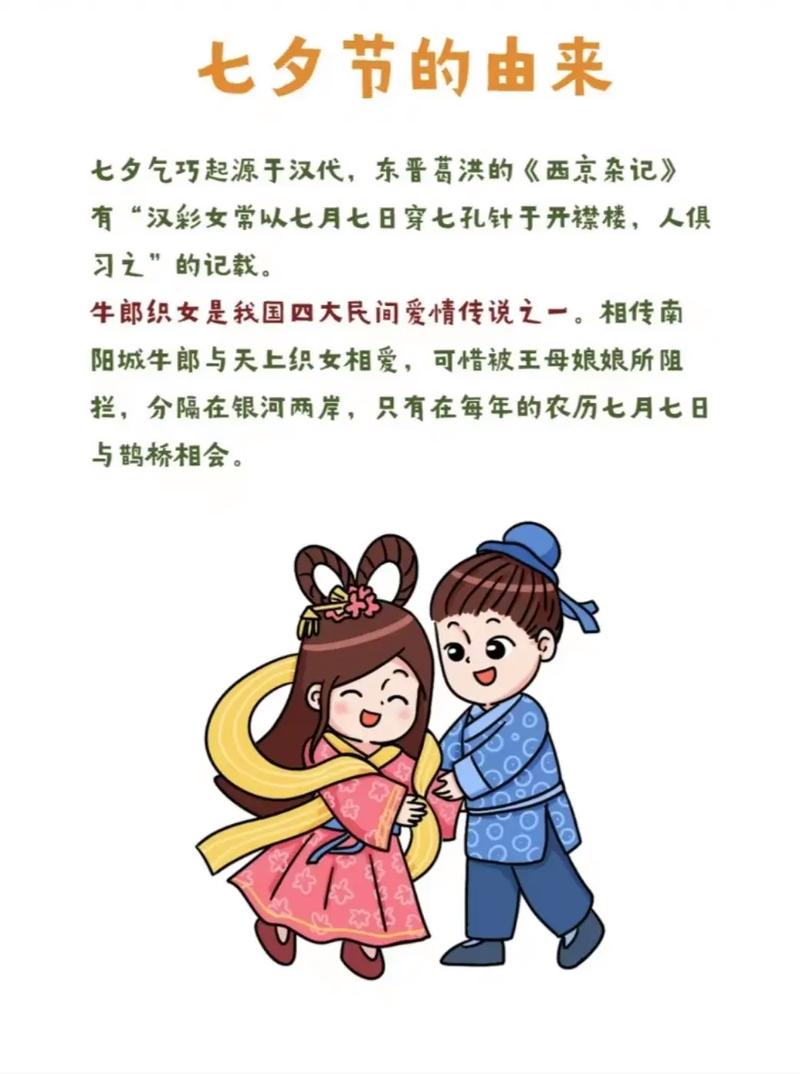 七夕节起源于哪一天它的起源有什么特别的传统故事？
