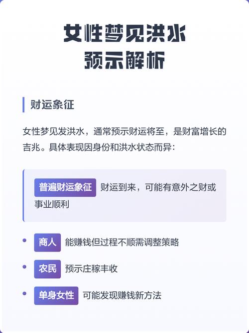 离婚女人梦见水或发洪水预示着什么征兆？