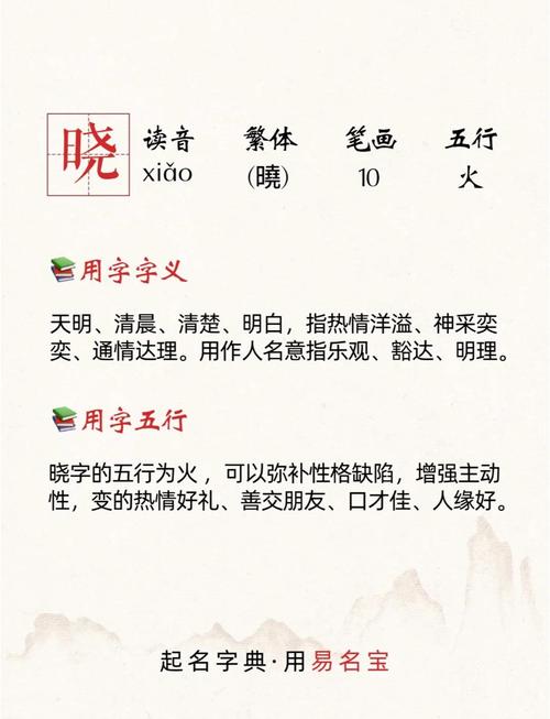 晓字五行属什么包含多少笔画，它的含义是什么？五行属性具体是什么？