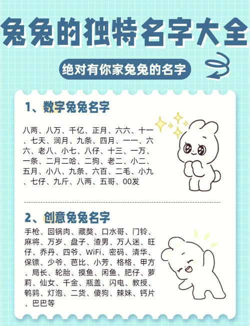 属兔的男孩小名兔宝宝寓意美好，那么成长尾可依是：有没有好听的属兔男孩小名，像‘兔宝宝’一样寓意美好？