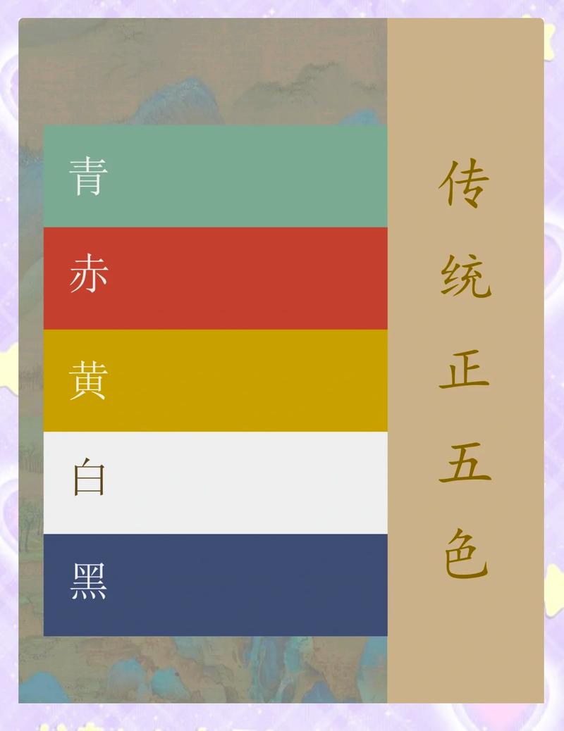 中国传统五色青赤黄蓝黑，各有什么独特寓意呢？