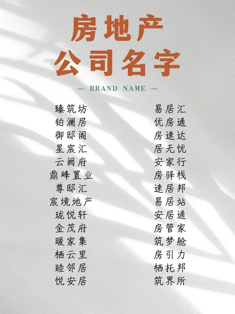 如何给高档小区起一个既霸气又好听的高端名字？