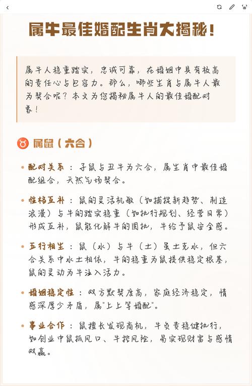 属牛的最佳婚配生肖是哪一个？