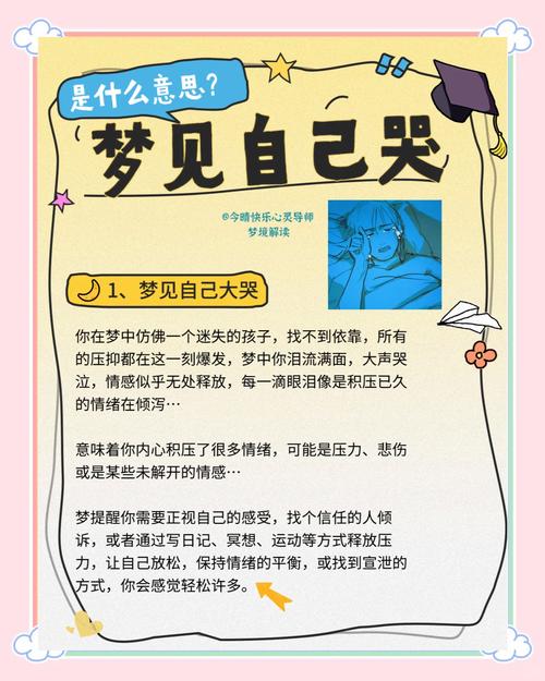 梦到自己死了哭醒是什么预兆或心理暗示？