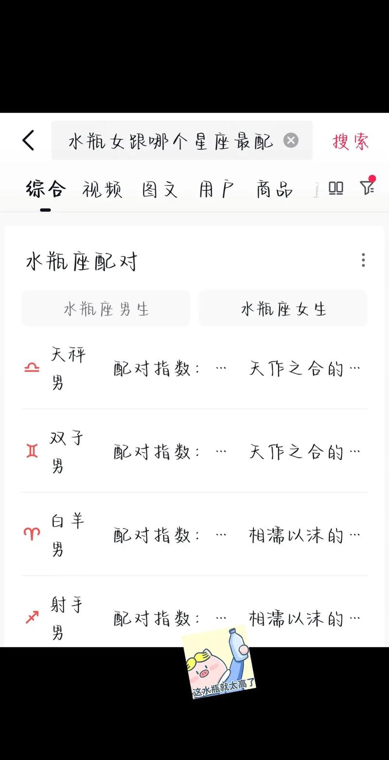 水瓶座和哪个星座蕞配呢？这是不是你一直在寻找的答案？