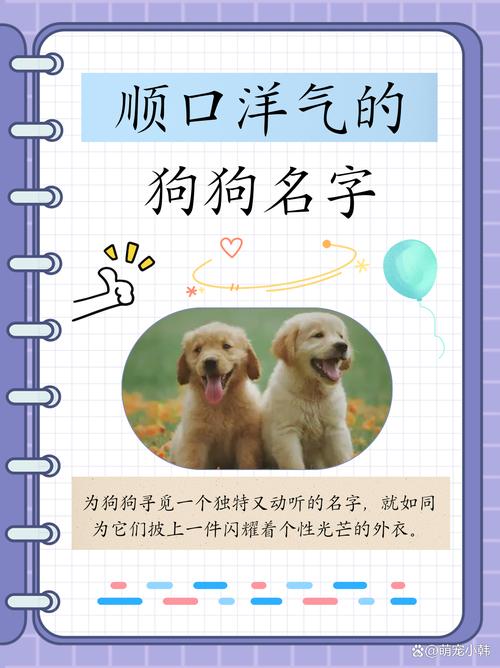 有哪些朗朗上口的狗狗名字，听起来特别顺口呢？
