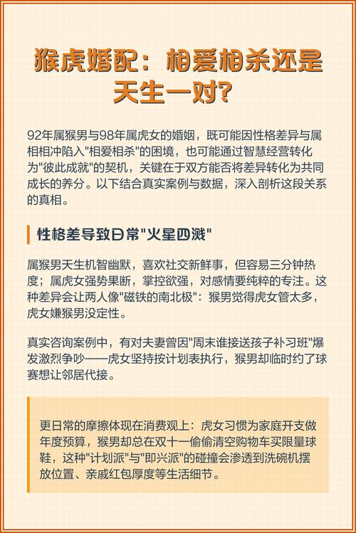 属虎男和属猴女结婚合适吗？他们的婚姻会幸福吗？