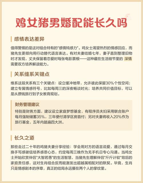 鸡和猪的婚姻配对是否合适，有哪些具体原因？