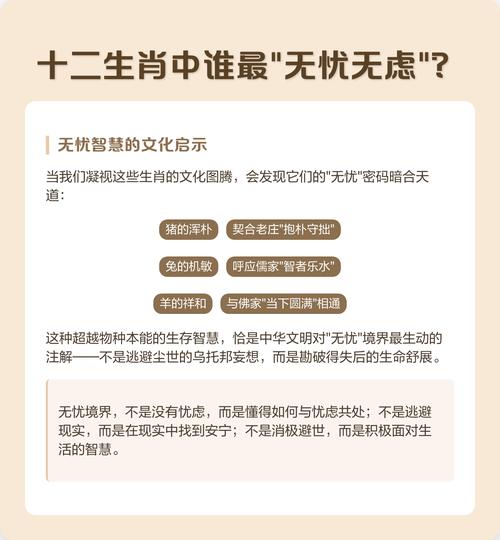 生活无忧无虑的人属于哪个生肖？生肖中哪一肖代表无忧无虑的生活？