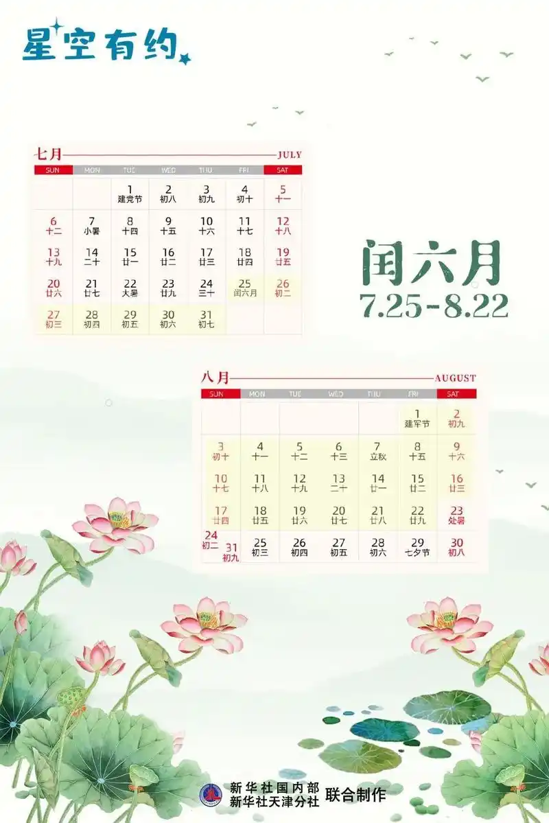 农历六月六日具体是公历的哪一天？阴历六月初六对应公历几月几日？