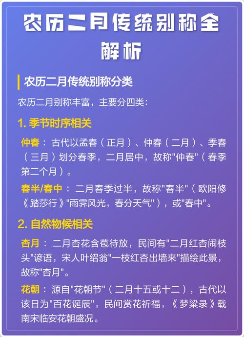农历二月被称作什么月份，有没有特定的别称呢？