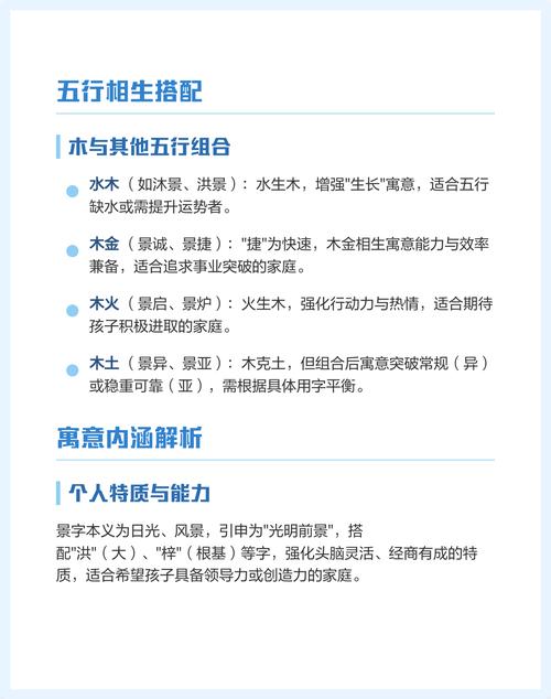景字起名有什么深层含义？它的五行属性是什么？