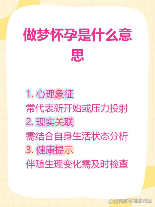 梦见自己怀孕快生了是什么预兆或象征？