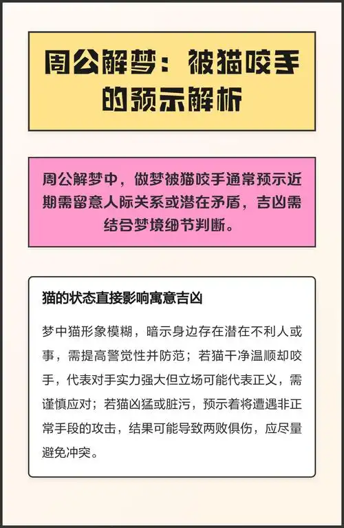 梦见被猫咬手是什么预兆？预示着什么不好的事情发生？
