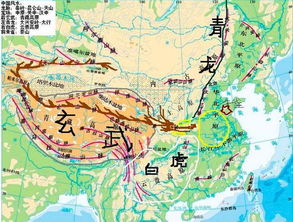 一、  龙脉的宏观地理格局与三大干龙体系